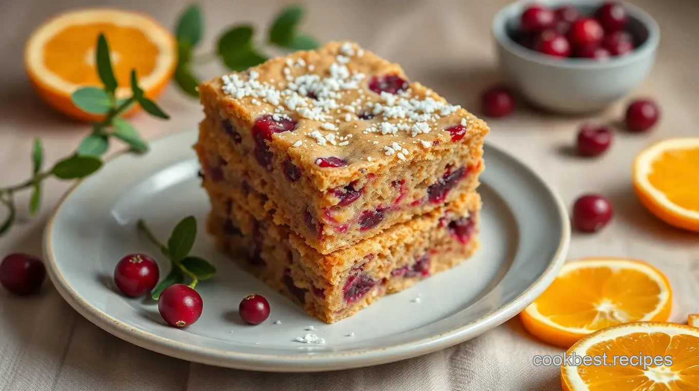 Cranberry Orange Bliss Bars with Homemade Chia Jam