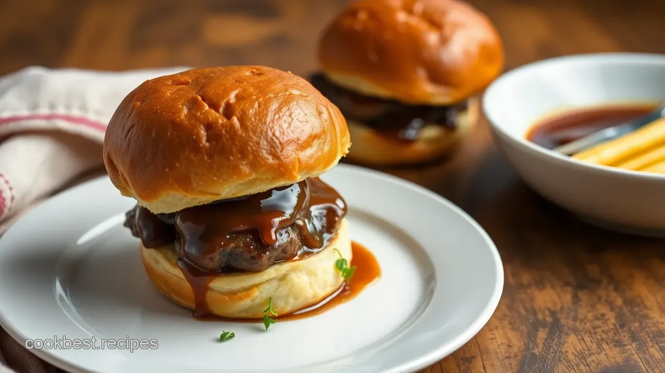 Bake Roast Beef Sliders with Au Jus