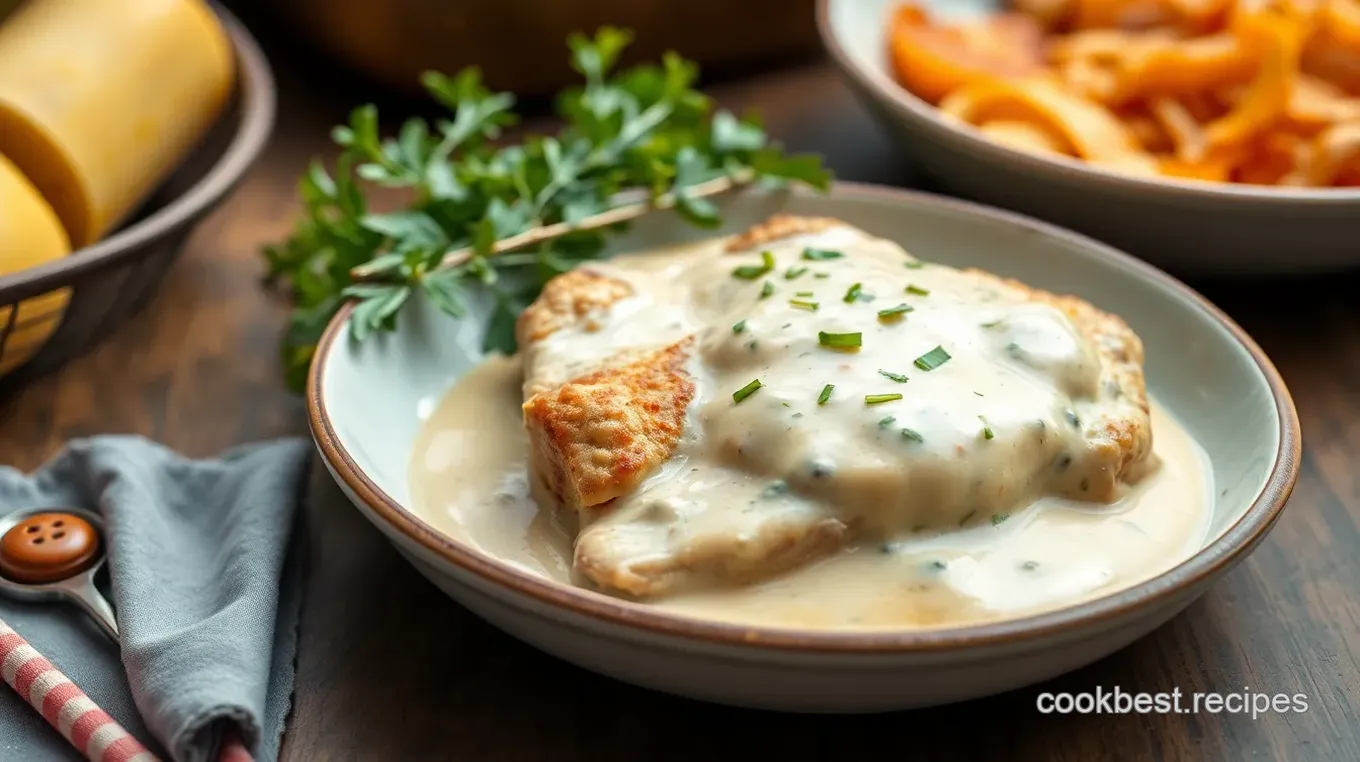 Delicious Baked Chicken with Creamy Sauce