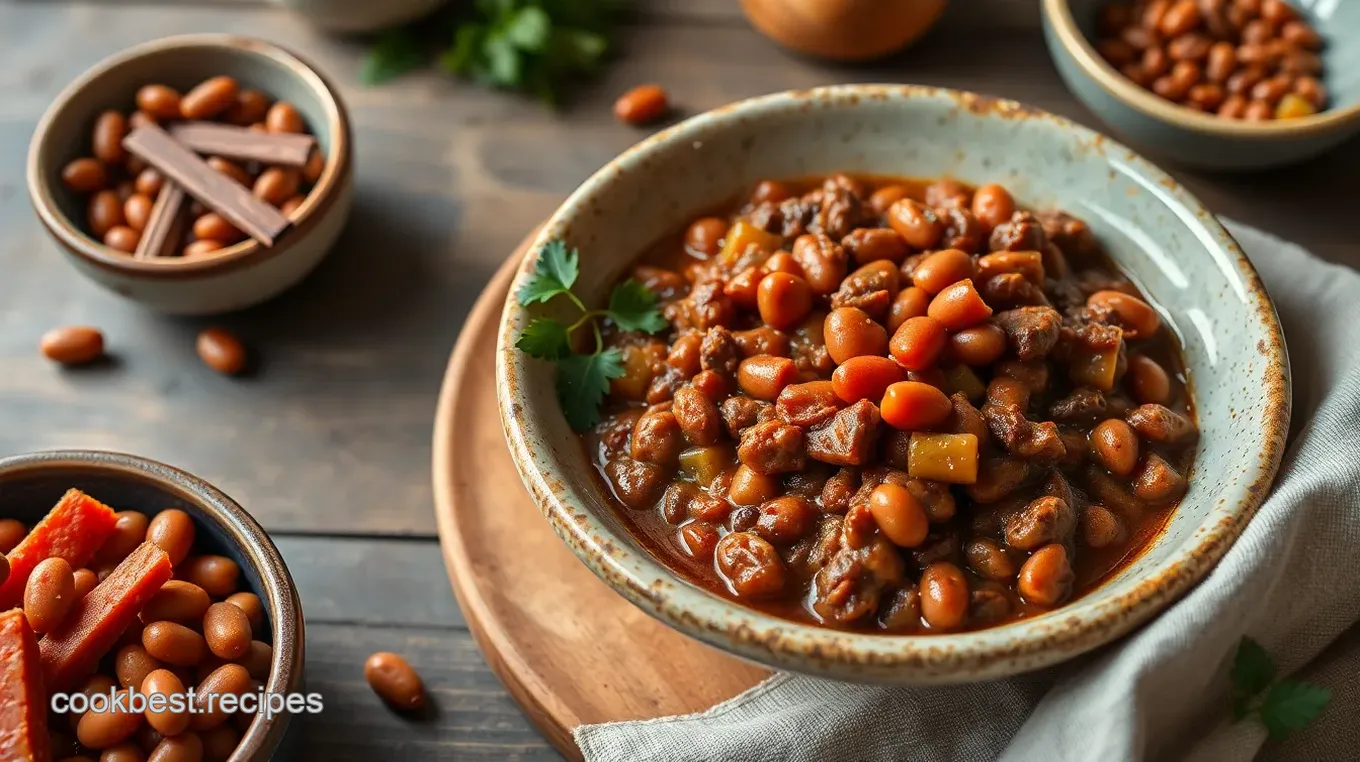 Hearty Chili Ground Beef with Beans