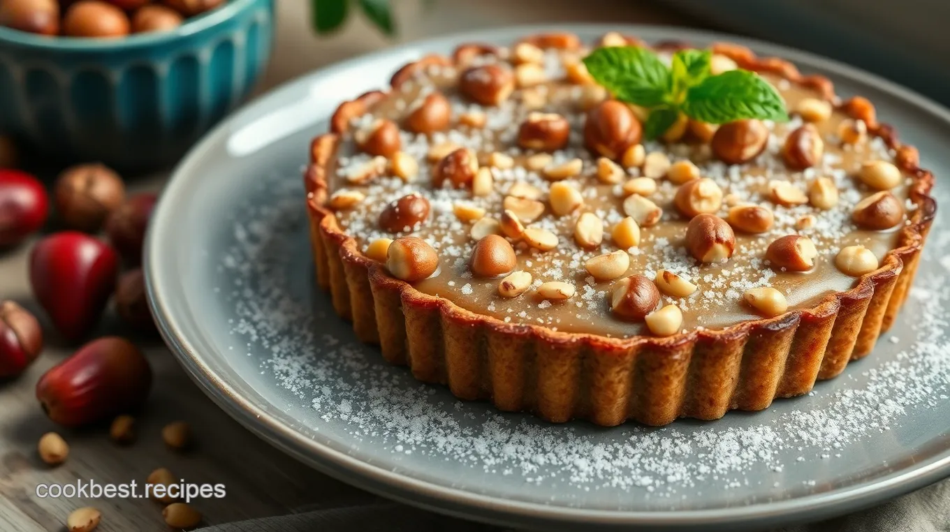 Decadent Hazelnut Chocolate Ganache Tart