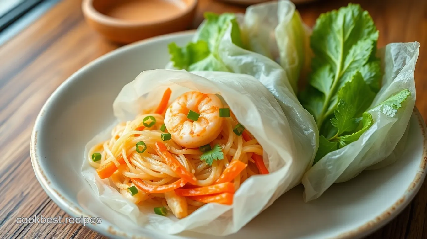 Fresh and Flavorful Rice Paper Rolls with Dipping Sauce