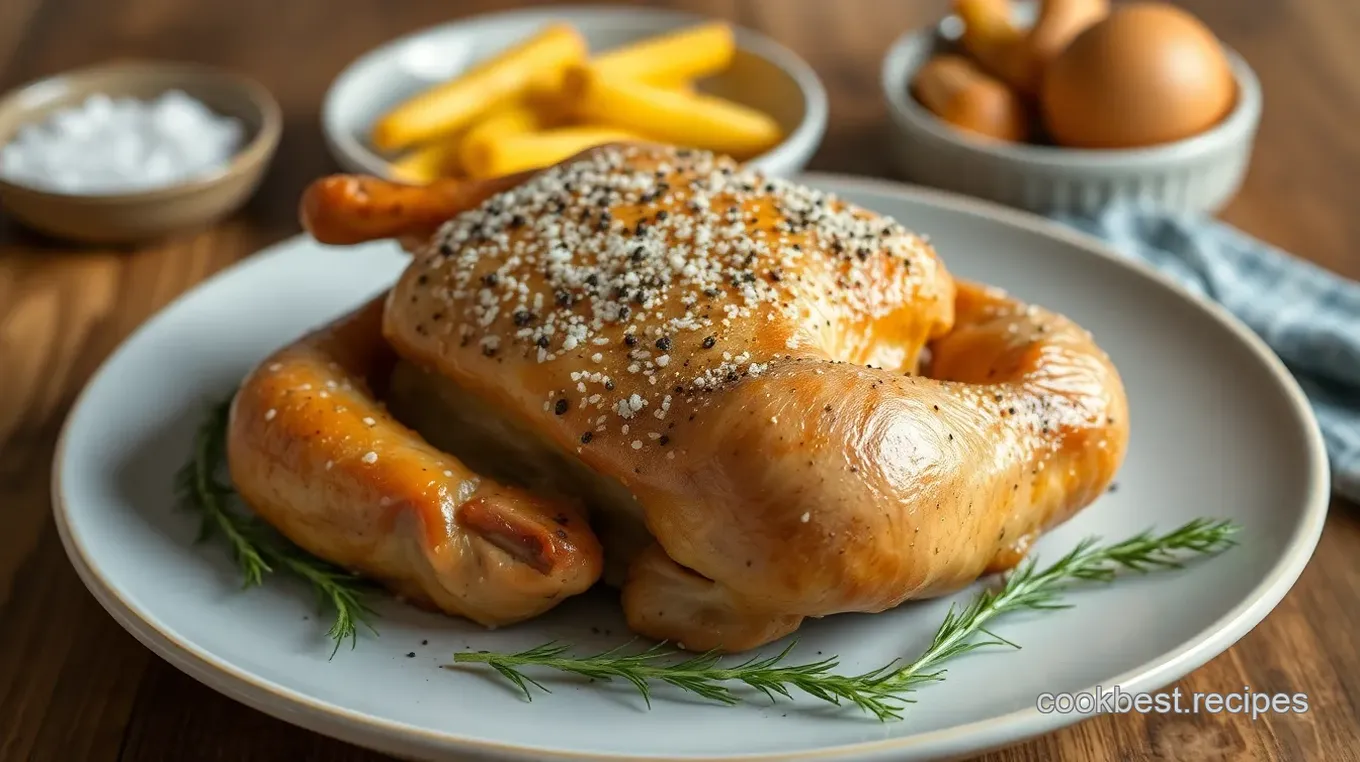 Pepper & Salt Crusted Oven-Roasted Chicken