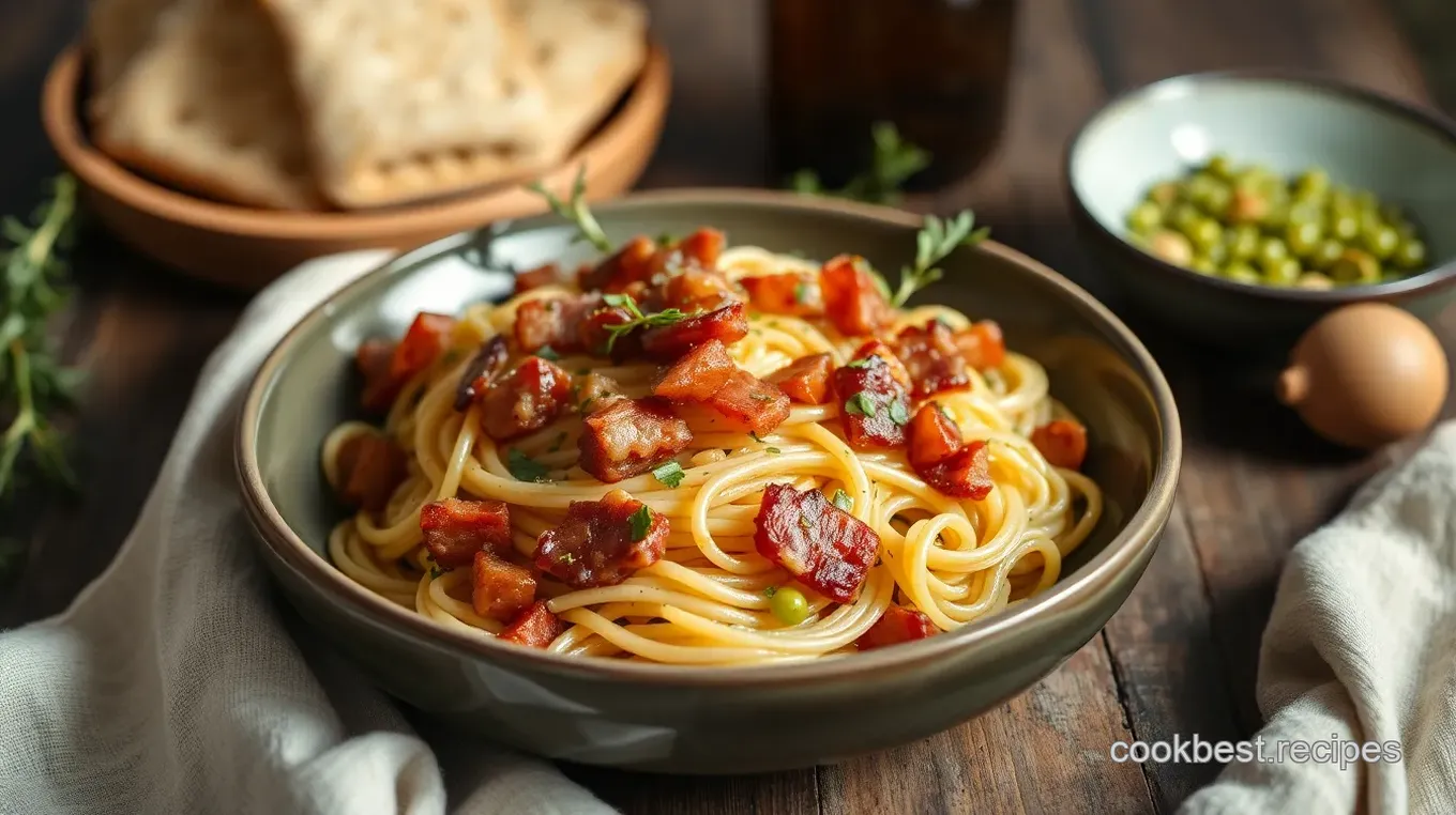 Sautéed Bacon Orzo with Herb Oil Delight