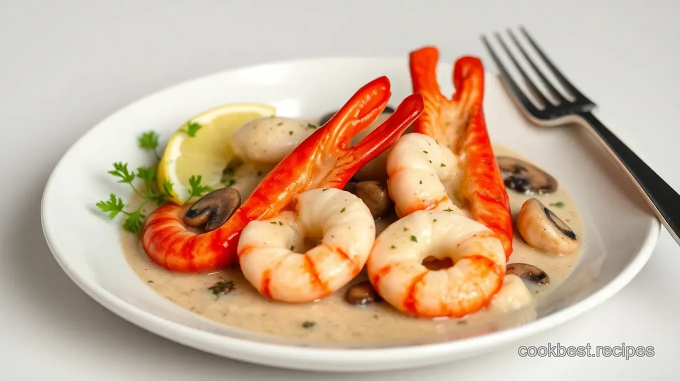 Langostino Mushroom Sour Cream Gravy