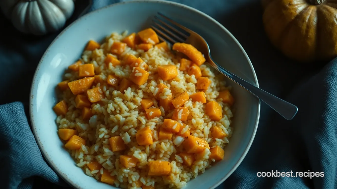 Savory Field Pumpkin Risotto with Sage and Parmesan