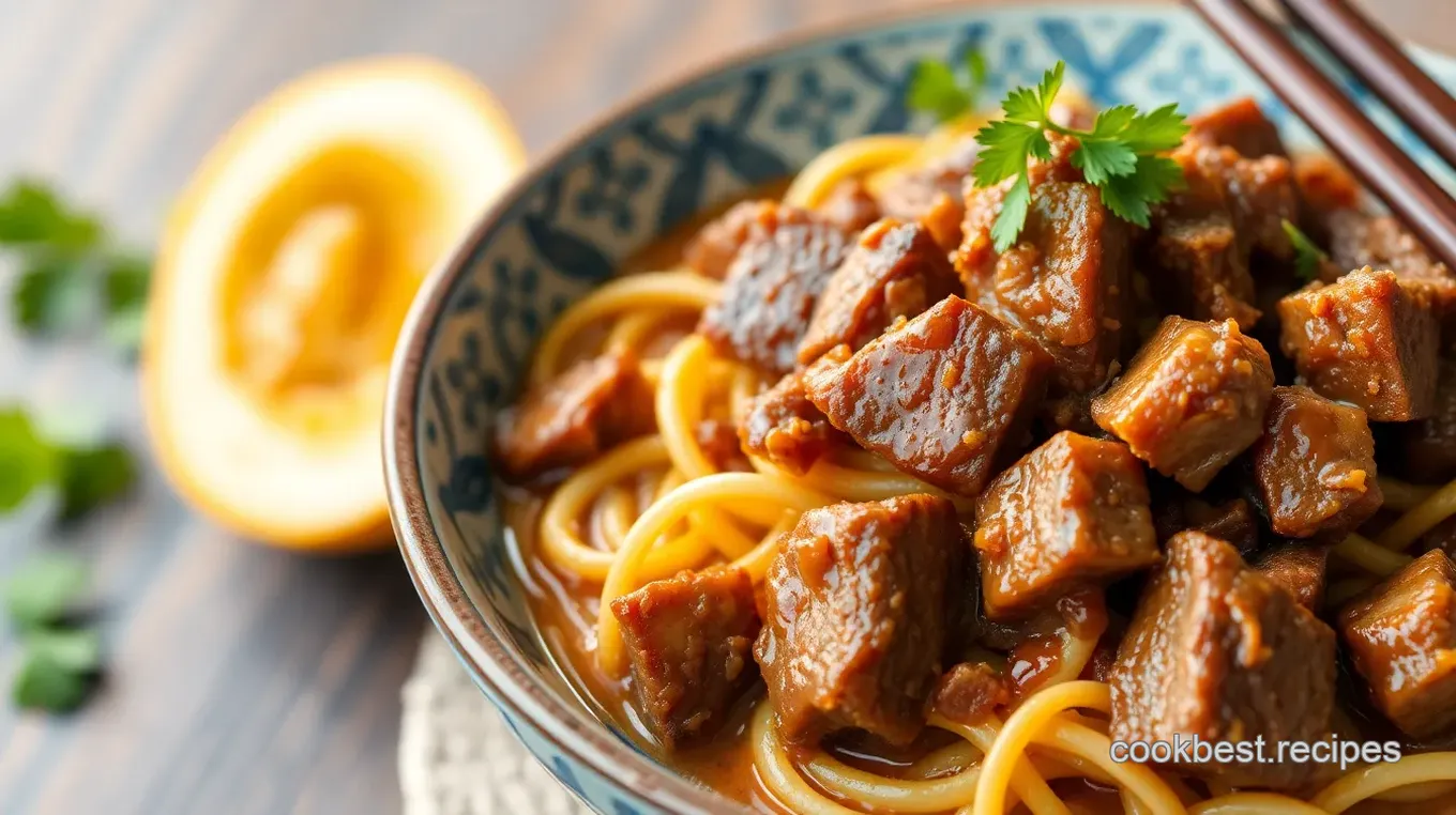 Slow Cooker Beef Ramen Noodles