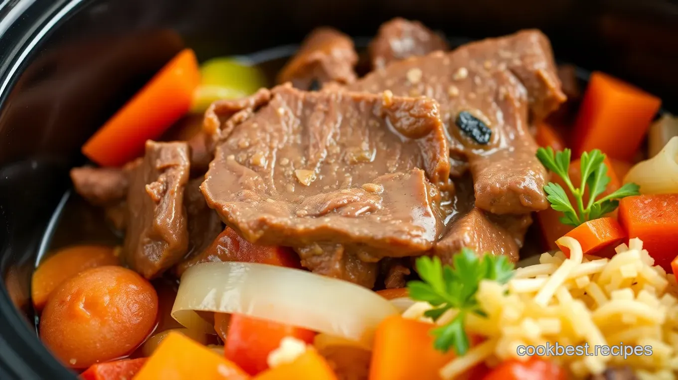 Slow Cooker Beef Tongue in Rich Tomato Gravy