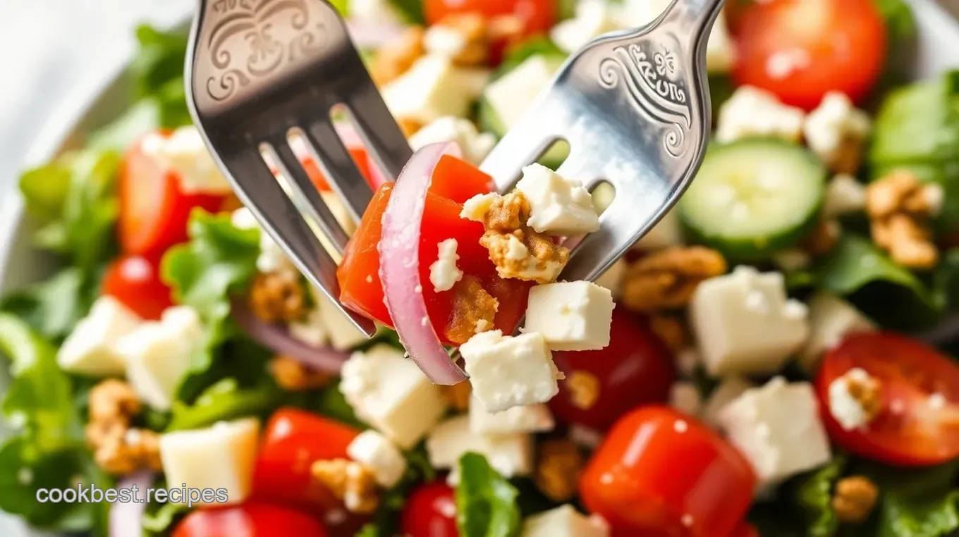 Springtime Salad Fork Medley with Citrus Vinaigrette