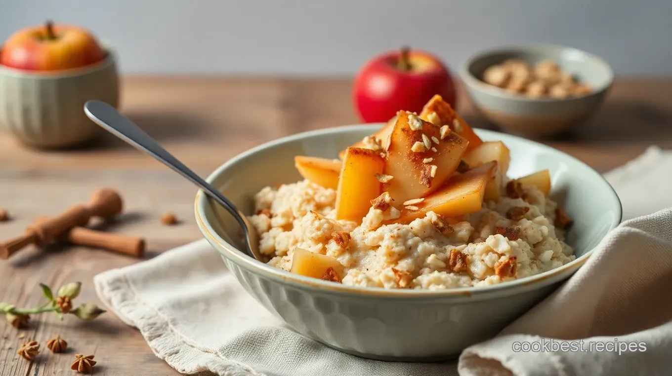 Cozy Stove Top Apple Oatmeal with Cardamom