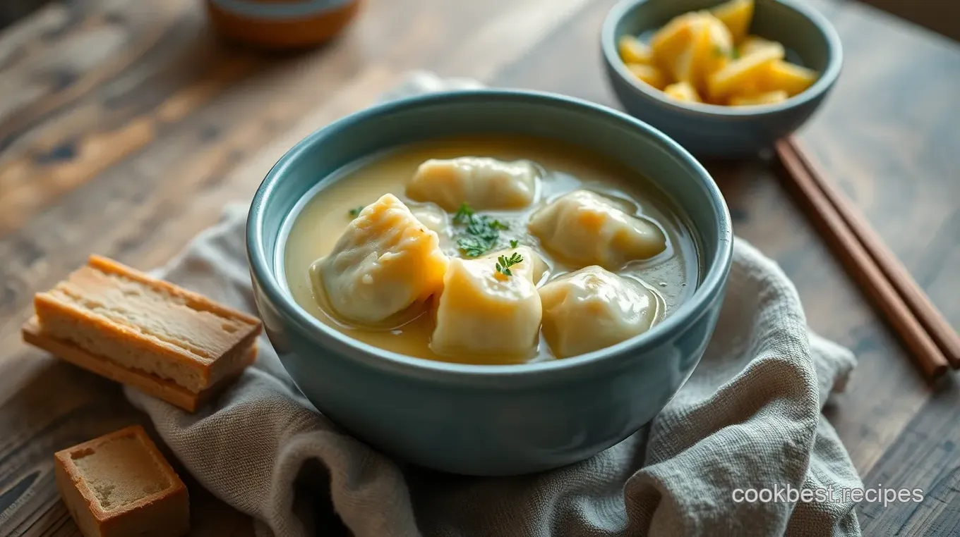 Stove Top Chicken Dumpling Soup Delight