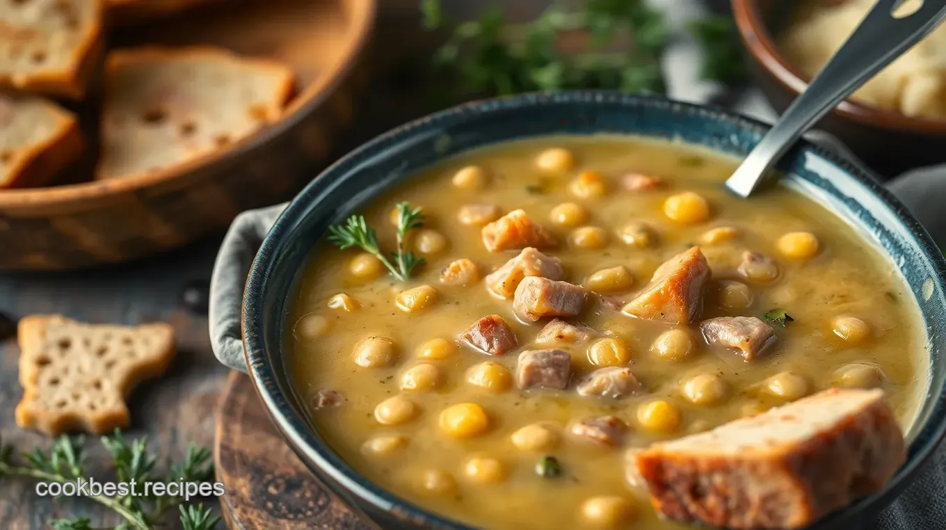 Stove Top Ham Bone Hearty Split Pea Soup