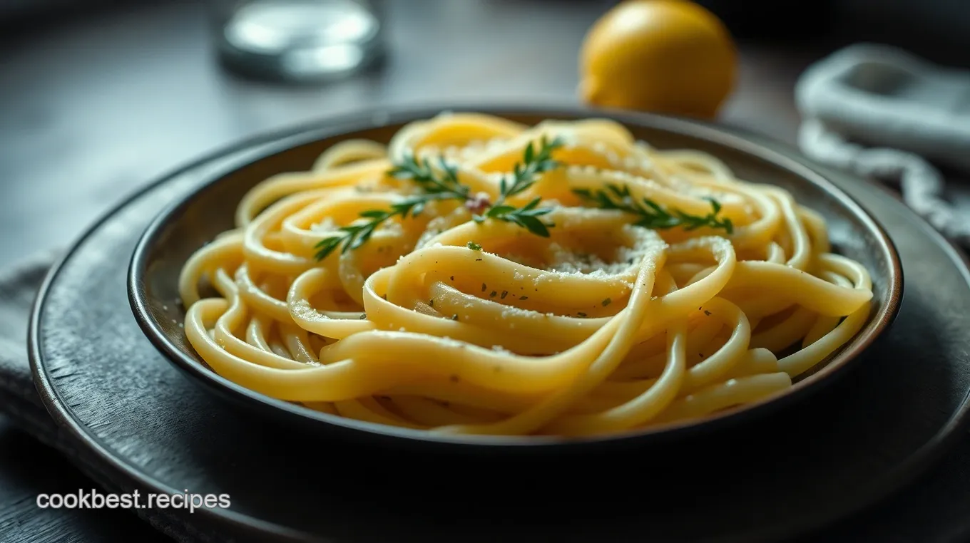 Taglierini al Limone: Fresh Lemon-Infused Taglierini Pasta