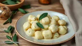 How to Make Amazing Boiled Gnocchi with Sage Butter Sauce recipe card