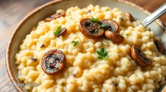 Creamy Risotto with Mushrooms & Love recipe card