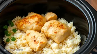 Crock Pot Chicken Comfort with Rice recipe card