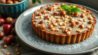 How to Make My Grandmother's Decadent Hazelnut Hazelnut Tart recipe card