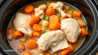 Delicious Slow Cooker Chicken Stew in 6 Hours recipe card