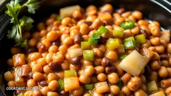 Easy Slow Cooker Hoppin' John Comfort Dish recipe card