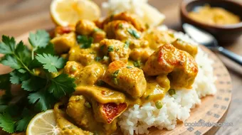 Easy Thai Green Curry Chicken Delight recipe card