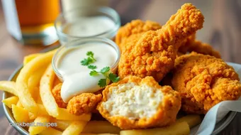 Fried Chicken with a Crunchy Twist recipe card