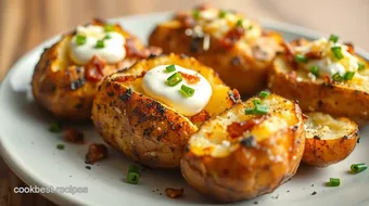 Grill Crispy Baked Potatoes in 1 Hour recipe card