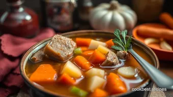 How My Grandmother's Soup Bone Broth Warms Every Winter Evening recipe card