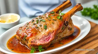 Roast Lamb Head with Flavorful Herb Sauce recipe card