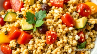 Roasted Vegetable Quinoa Salad with Tahini recipe card