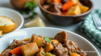 Sear Beef Stew with Veggies for Comfort recipe card