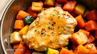 Slow Cook Chicken with Flavorful Veggies recipe card