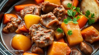 Slow Cooker Beef Stew with Rich Flavor recipe card