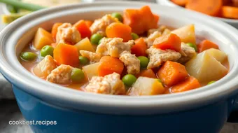 Slow Cooker Chicken Comforting Stew recipe card