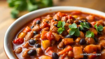 Slow Cooker Chorizo Chili - Easy & Flavorful recipe card