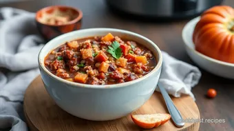 How to Make Slow Cooker Quinoa Hearty Veggie Chili: A Cozy Family Favorite recipe card