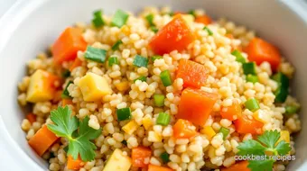 Slow Cooker Quinoa Veggie Delight | Healthy recipe card