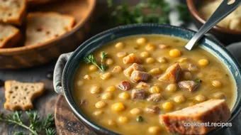 Easy Stove Top Ham Bone Hearty Split Pea Soup: A Cozy Hug in a Bowl! recipe card