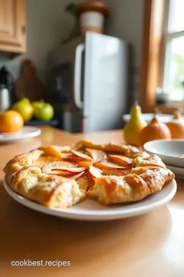 Apple Apple Pear Galette steps