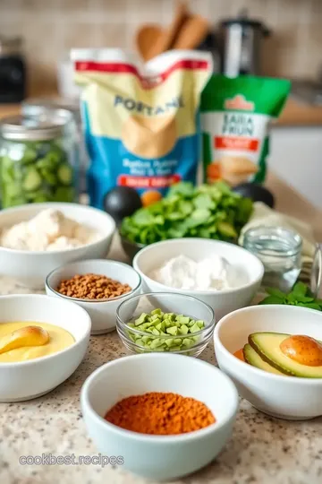 Avocado Protein Cheesecake ingredients