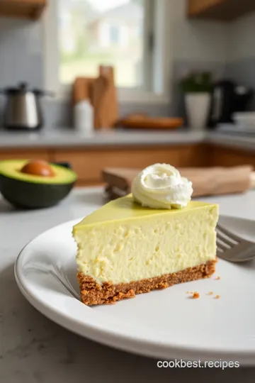 Avocado Protein Cheesecake steps