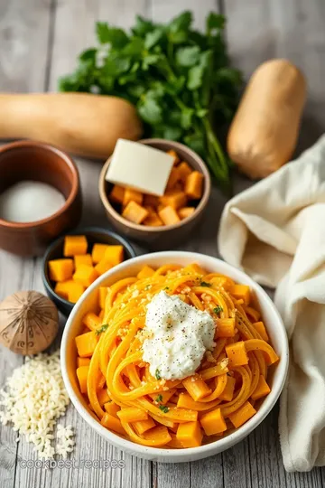 Baked Butternut Squash Pasta Delight ingredients