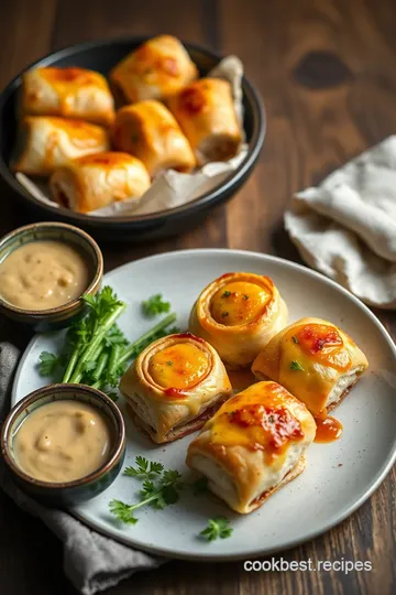 Cheesy Chicken Rolls: A Delicious 45-Minute Recipe presentation