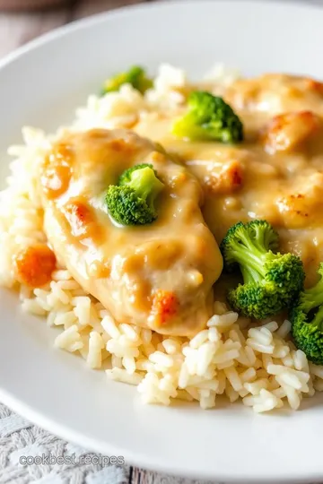 Comforting Cheesy Chicken and Broccoli Bake presentation