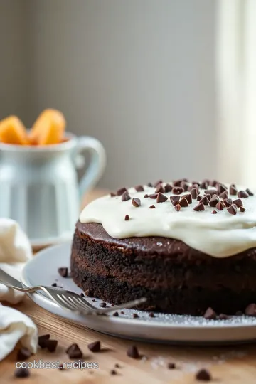 Decadent Chocolate Cake with Rich Chocolate Ganache Filling presentation