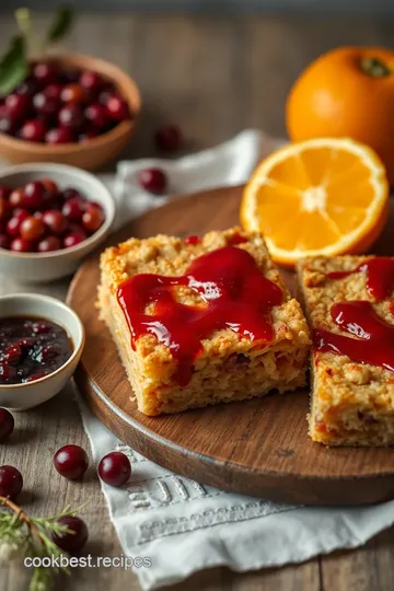 Cranberry Orange Bliss Bars with Homemade Chia Jam ingredients