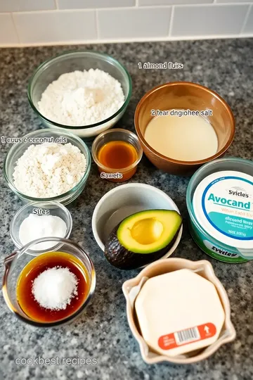 Bake Creamy Avocado Protein Cheesecake ingredients