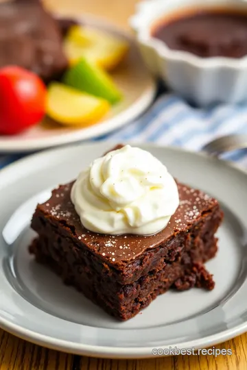 30-Minute Fudgy Brownies presentation