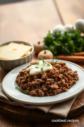 Cheesy Baked Ground Beef Cottage Pie ingredients