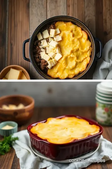 Cheesy Baked Ground Beef Cottage Pie steps