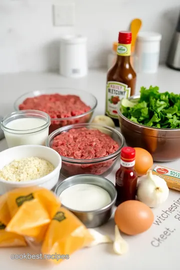 Classic American Meatloaf ingredients